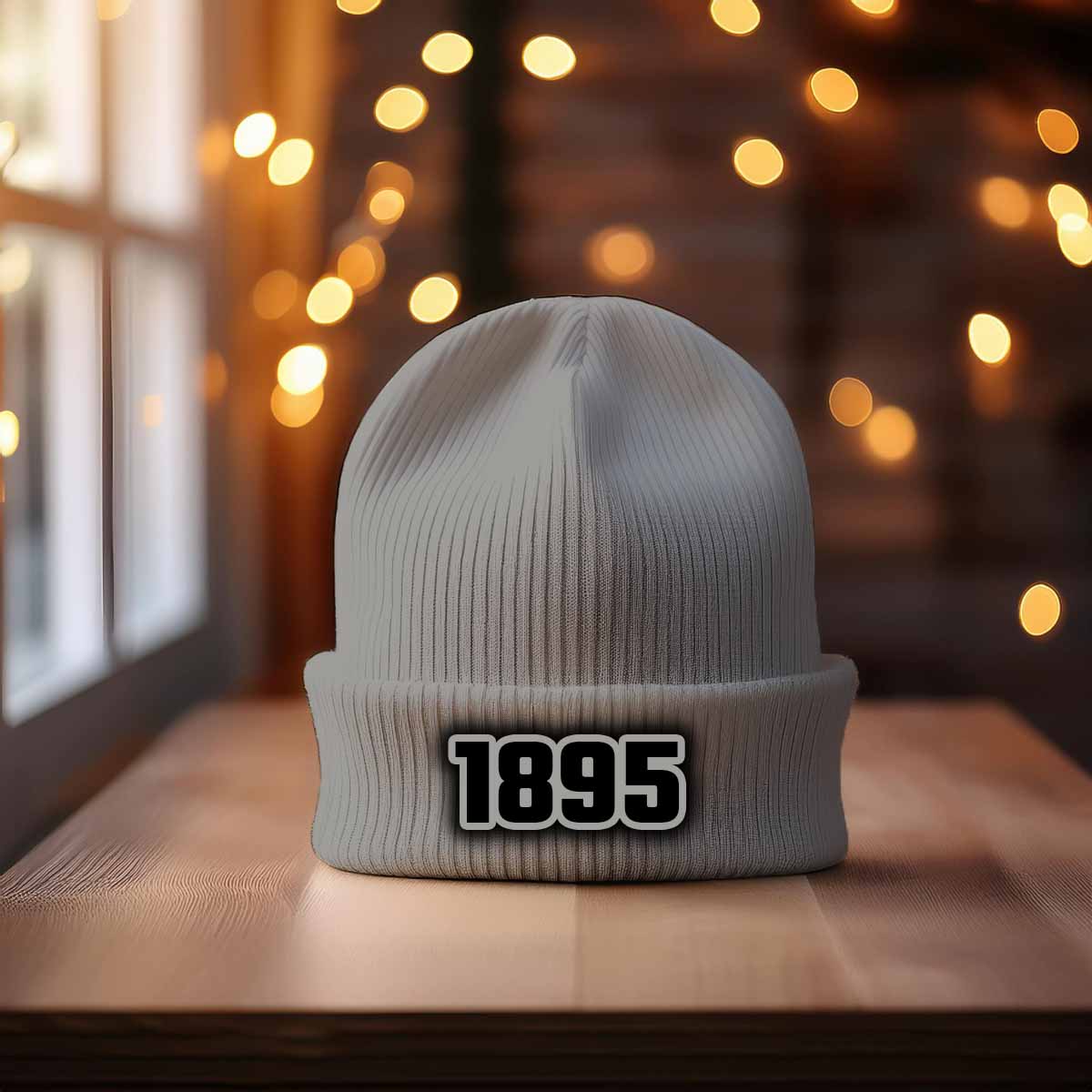 1895 Year Cuffed Beanie (Heather Grey)