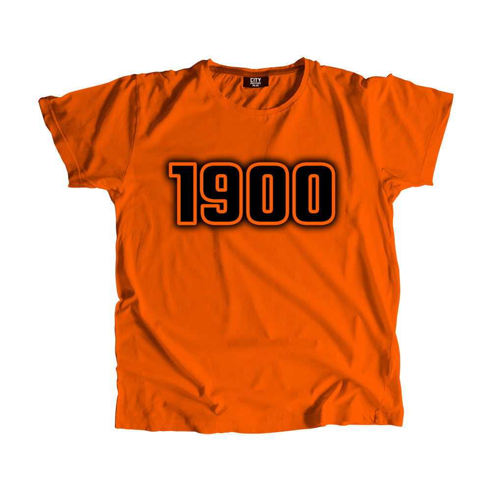 1900 Vintage Heritage Year Men Unisex T-Shirt (Orange)