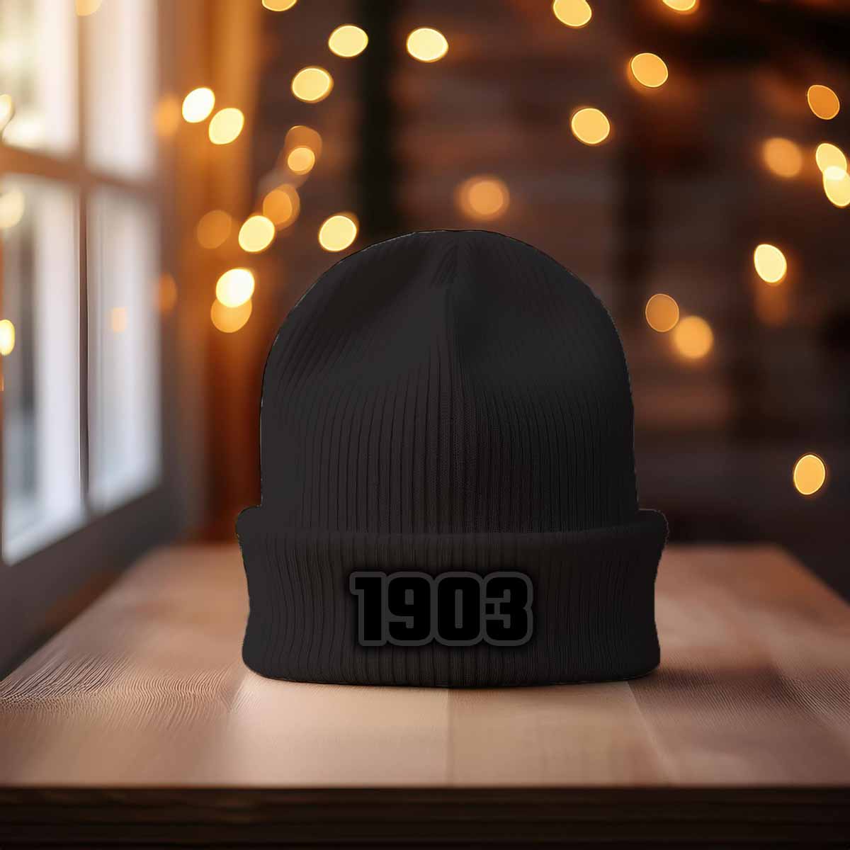 1903 Year Cuffed Beanie (Dark Grey)