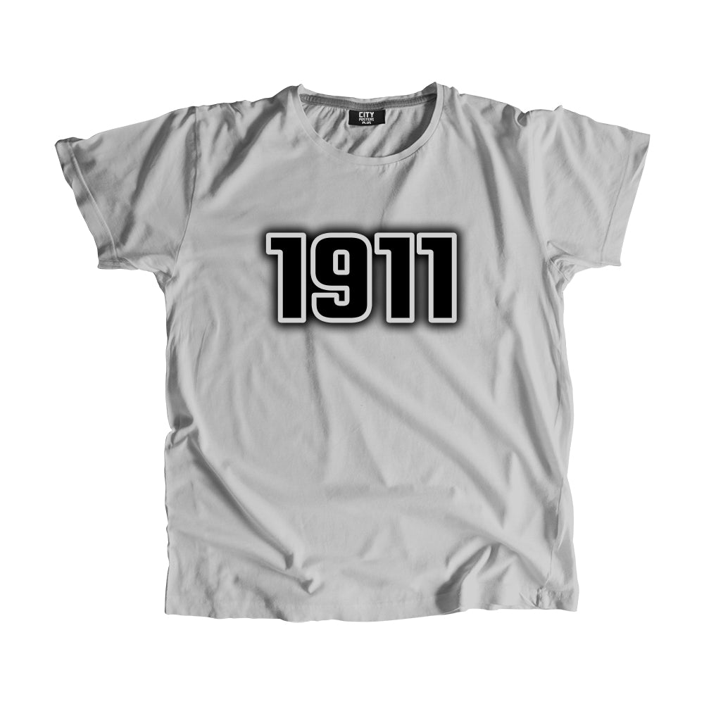 1911 Vintage Heritage Year Men Unisex T-Shirt (Melange Grey)