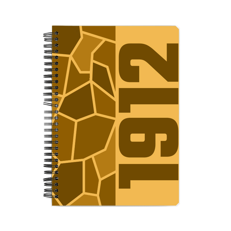 1912 Year Notebook (Golden Yellow)