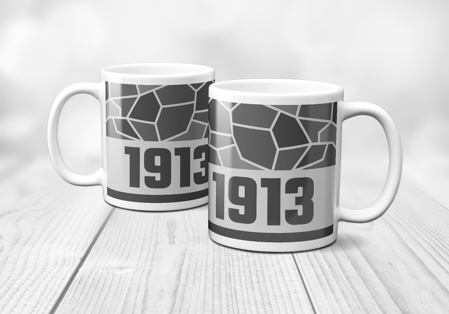 1913 Year Mug (11oz, Melange Grey)