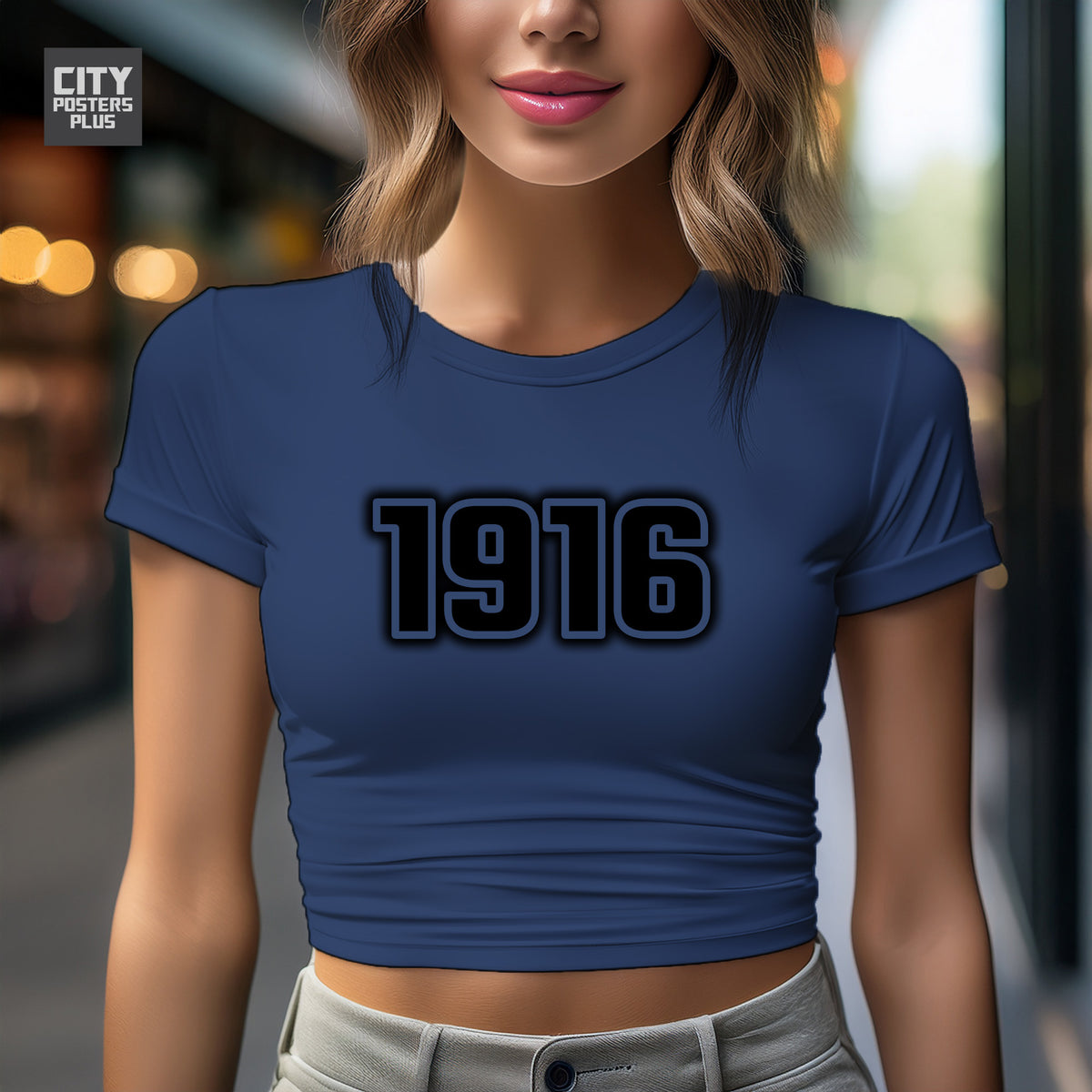 Year 1916 Vintage Birth Year Women Crop Top