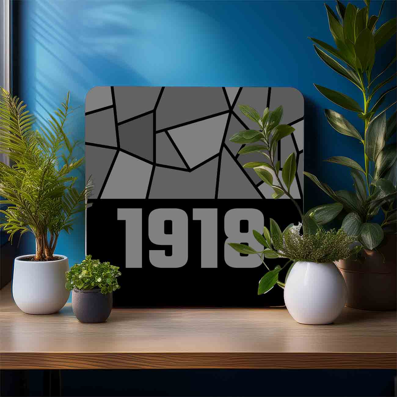 1918 Year Mousepad (Black)