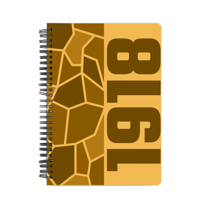 1918 Year Notebook (Golden Yellow)