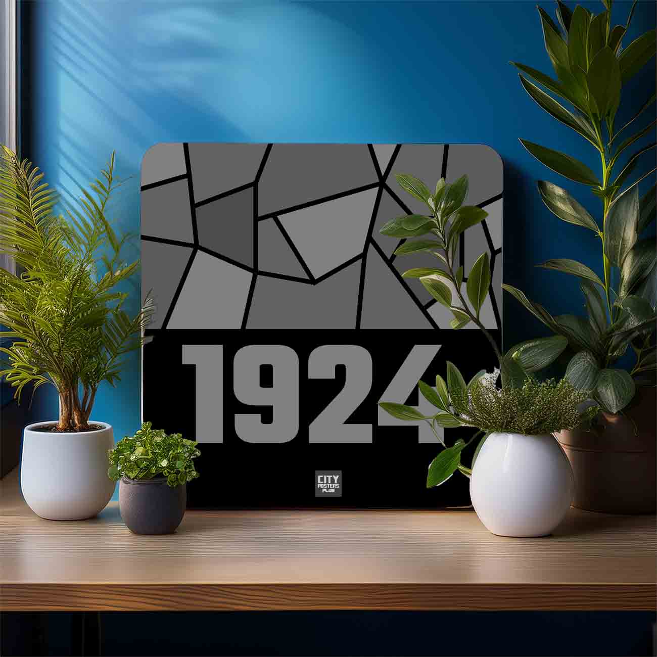 1924 Year Mousepad (Black)