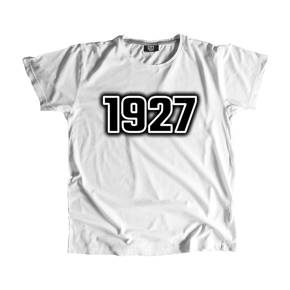 1927 Vintage Heritage Year Men Unisex T-Shirt (White)