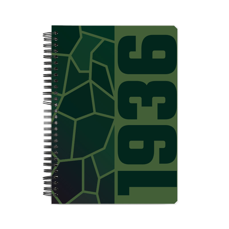 1936 Year Notebook (Olive Green)