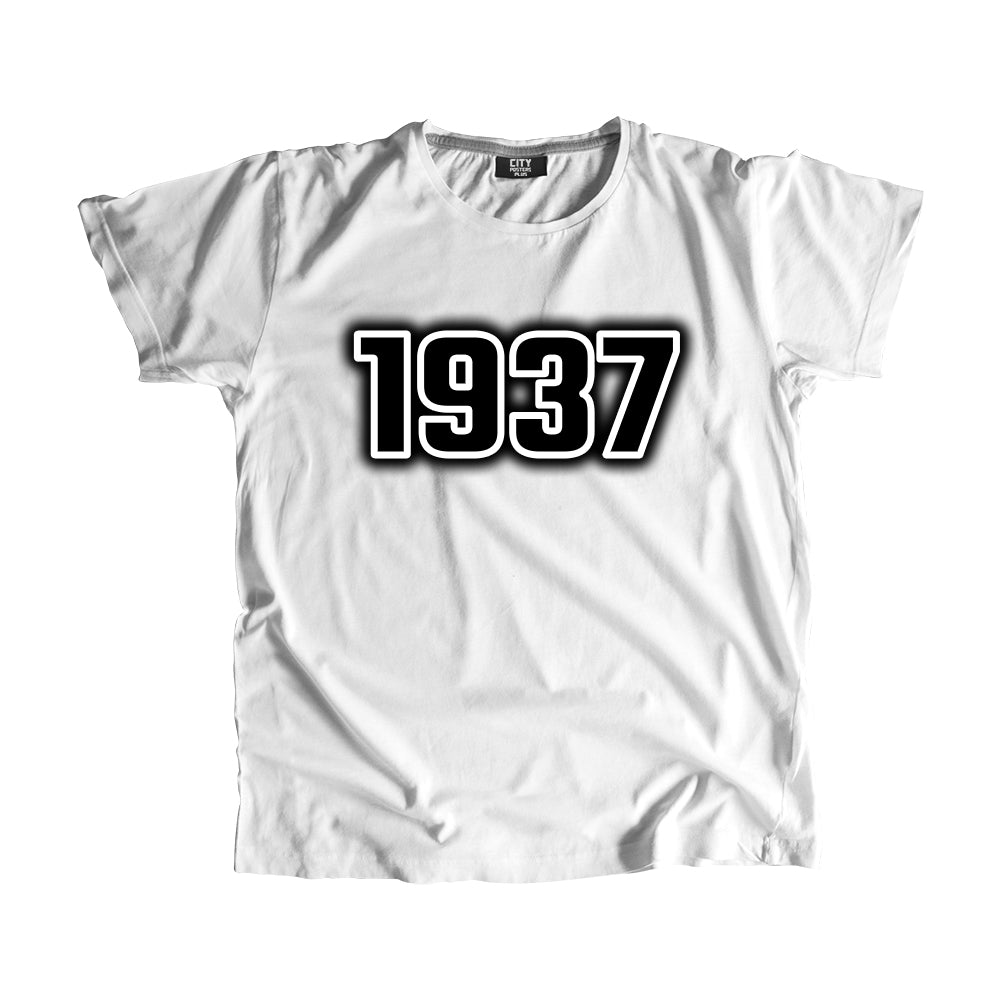 1937 Vintage Heritage Year Men Unisex T-Shirt (White)