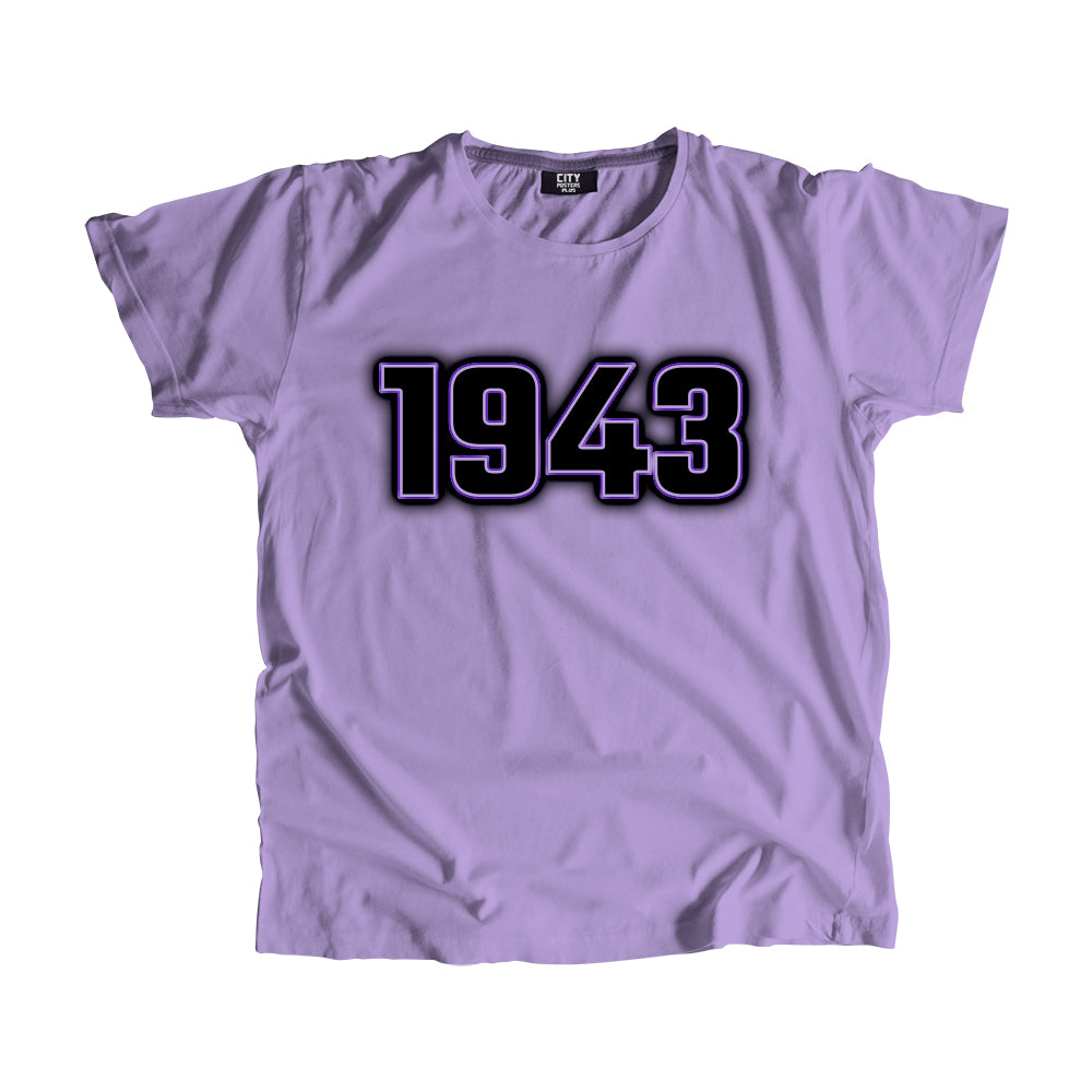 1943 Vintage Heritage Year Men Unisex T-Shirt (Iris Lavender)