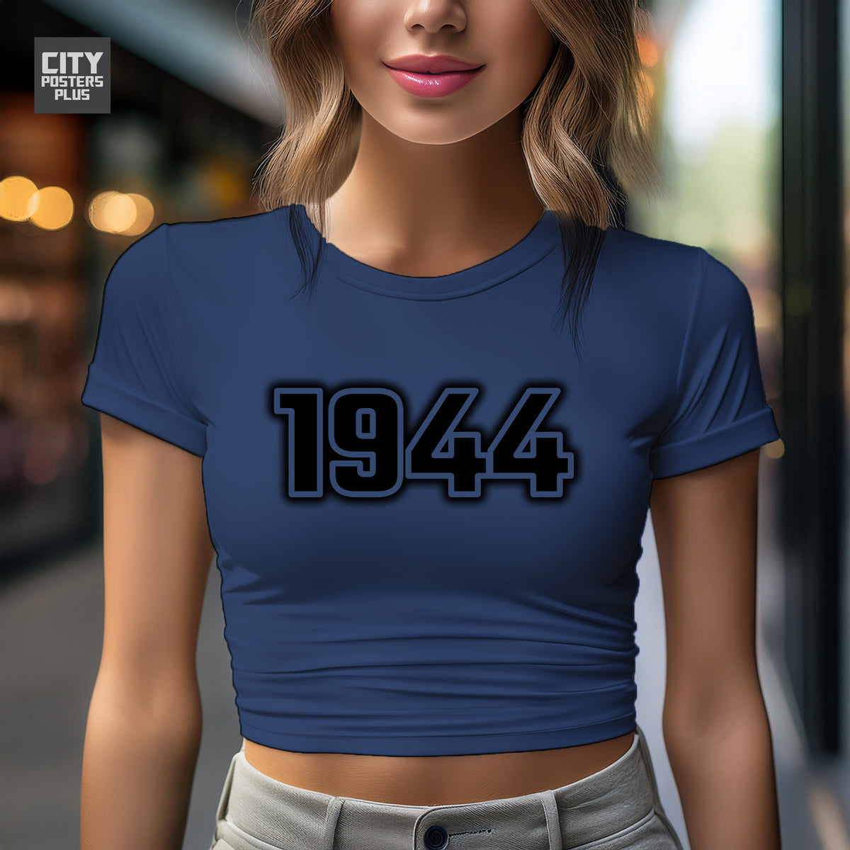Year 1944 Vintage Birth Year Women Crop Top