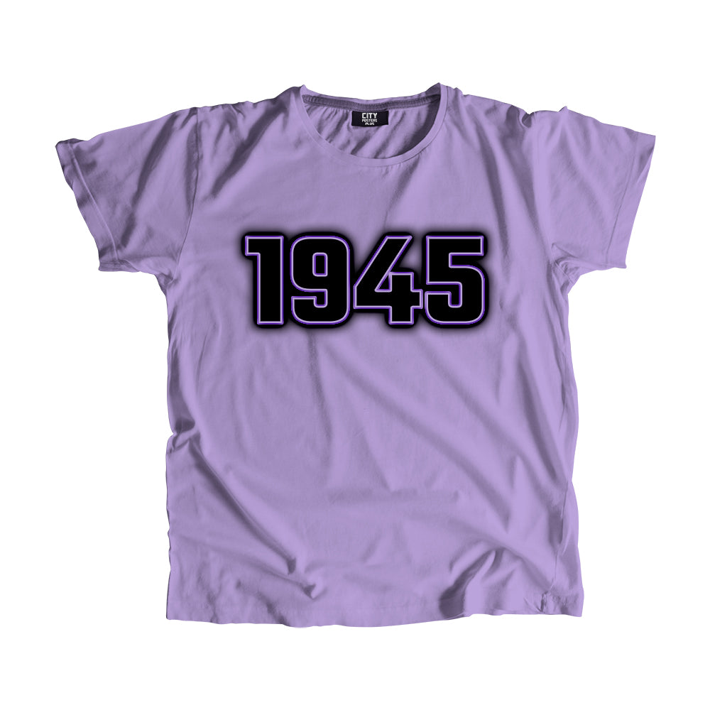 1945 Vintage Heritage Year Men Unisex T-Shirt (Iris Lavender)
