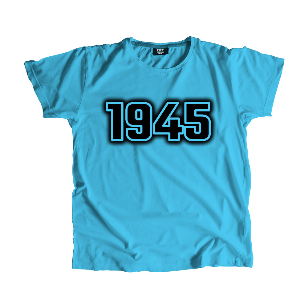 1945 Vintage Heritage Year Men Unisex T-Shirt (Sky Blue)