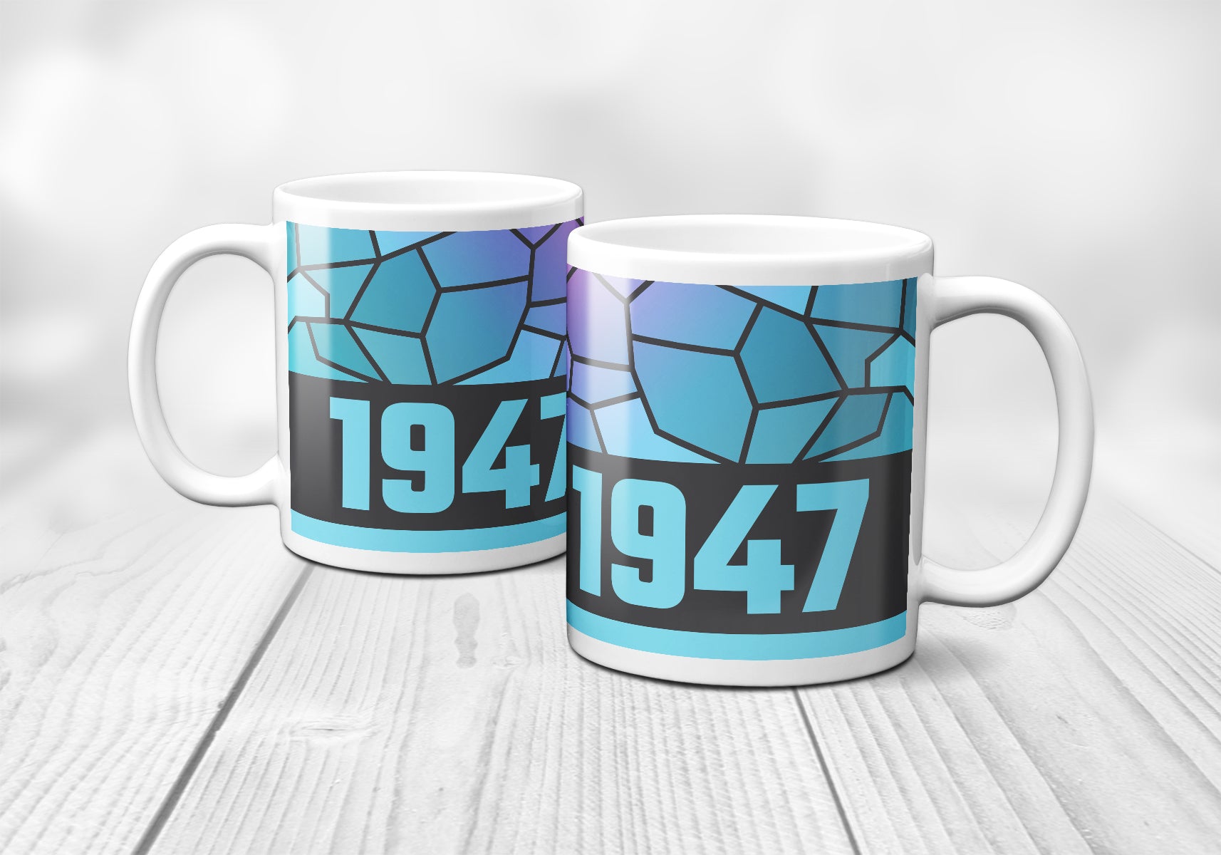 1947 Year Mug (11oz, Charcoal Grey)