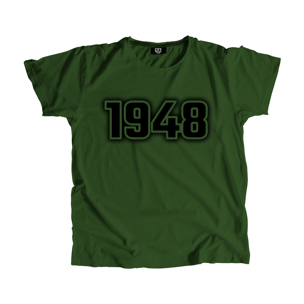 1948 Vintage Heritage Year Men Unisex T-Shirt (Olive Green)