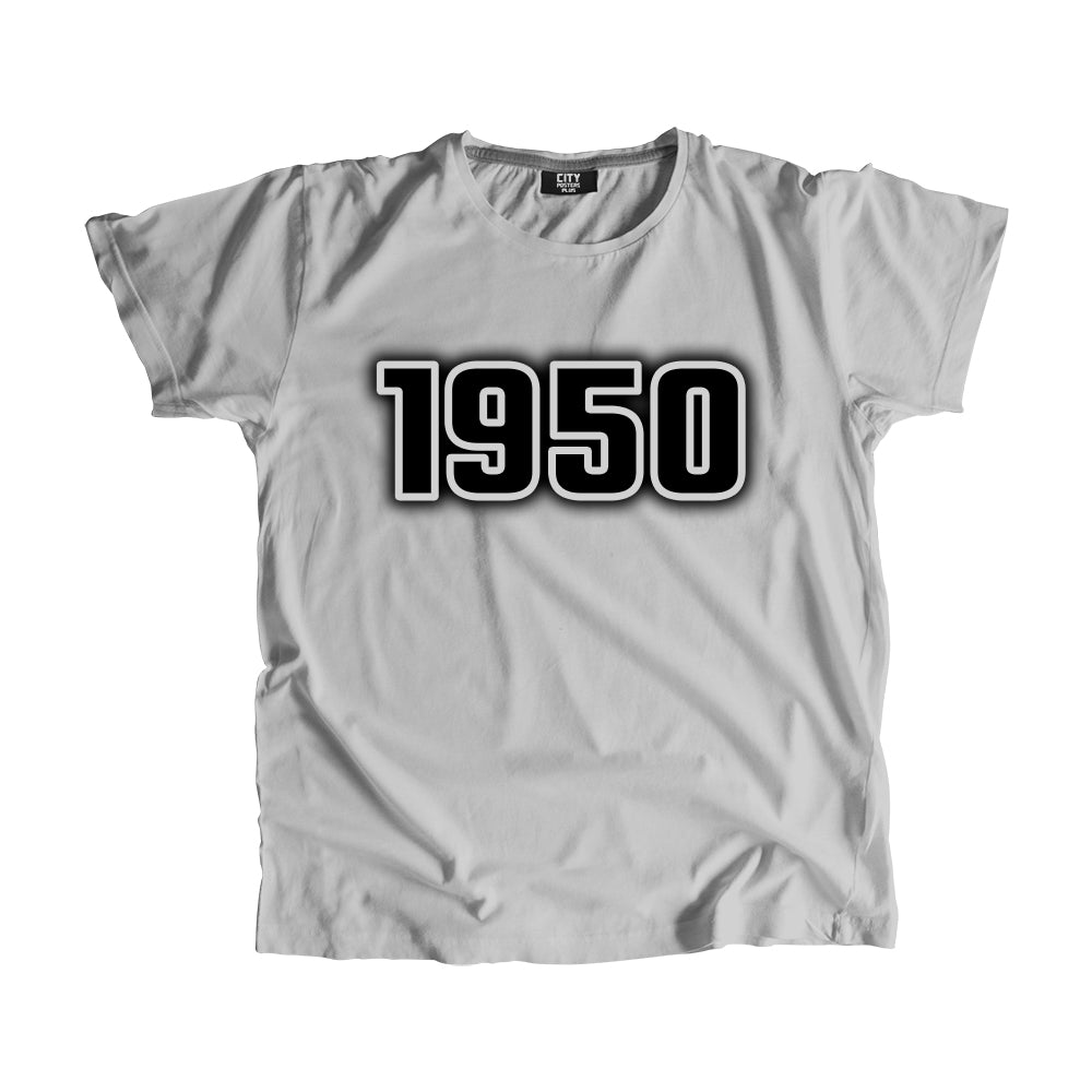 1950 Vintage Heritage Year Men Unisex T-Shirt (Melange Grey)