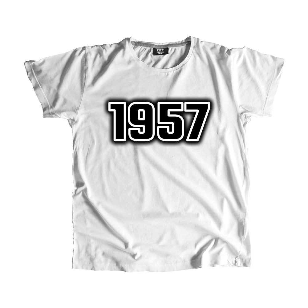 1957 Vintage Heritage Year Men Unisex T-Shirt (White)