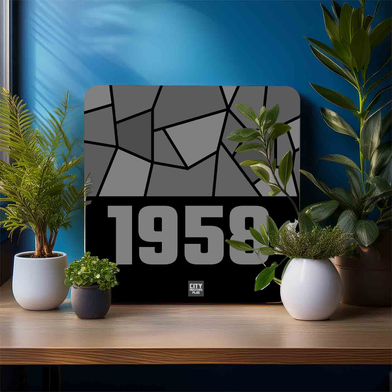 1958 Year Mousepad (Black)