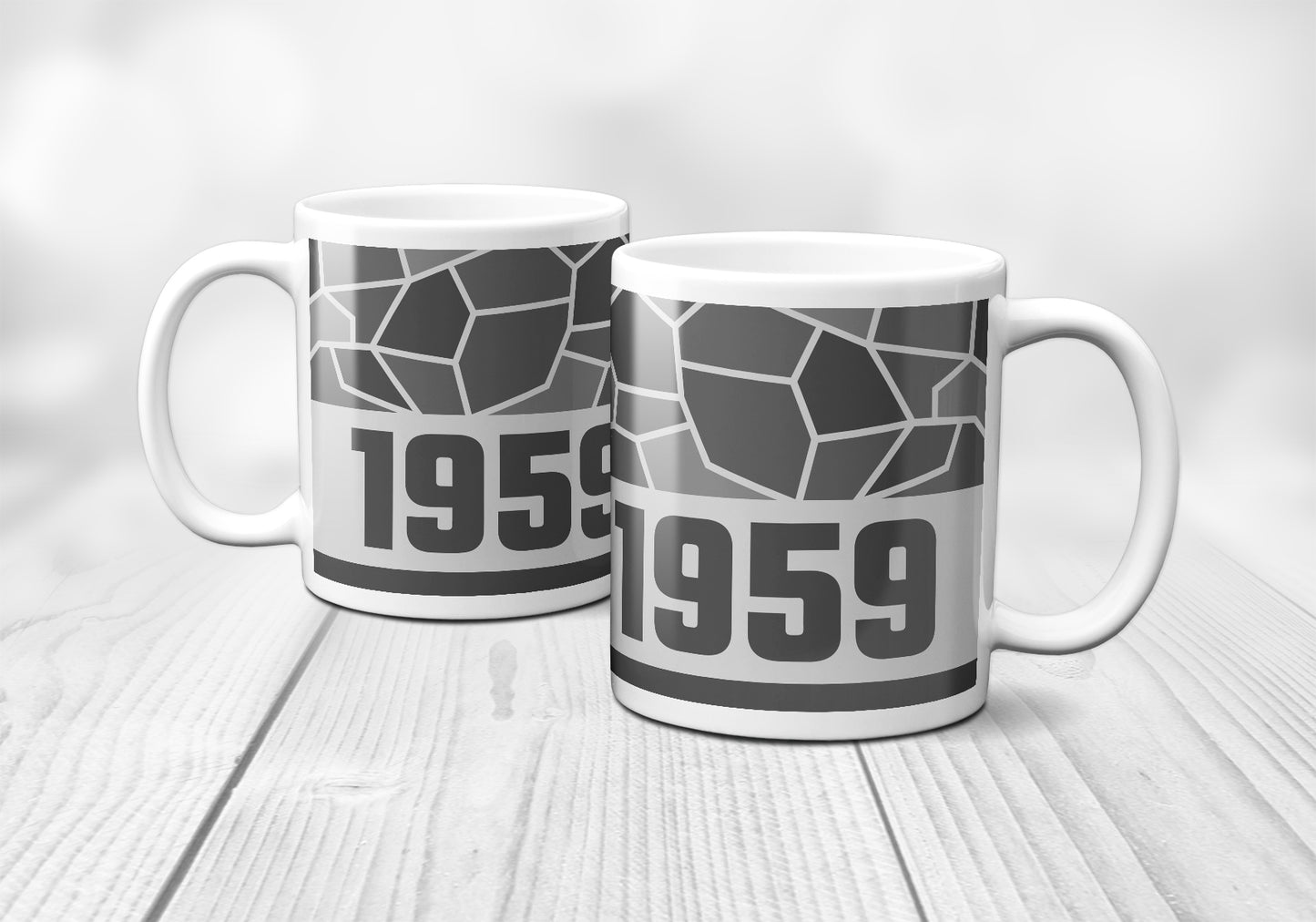 1959 Year Mug (11oz, Melange Grey)