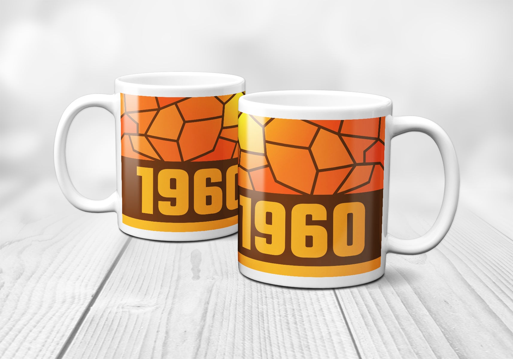 1960 Year Mug (11oz, Brown)