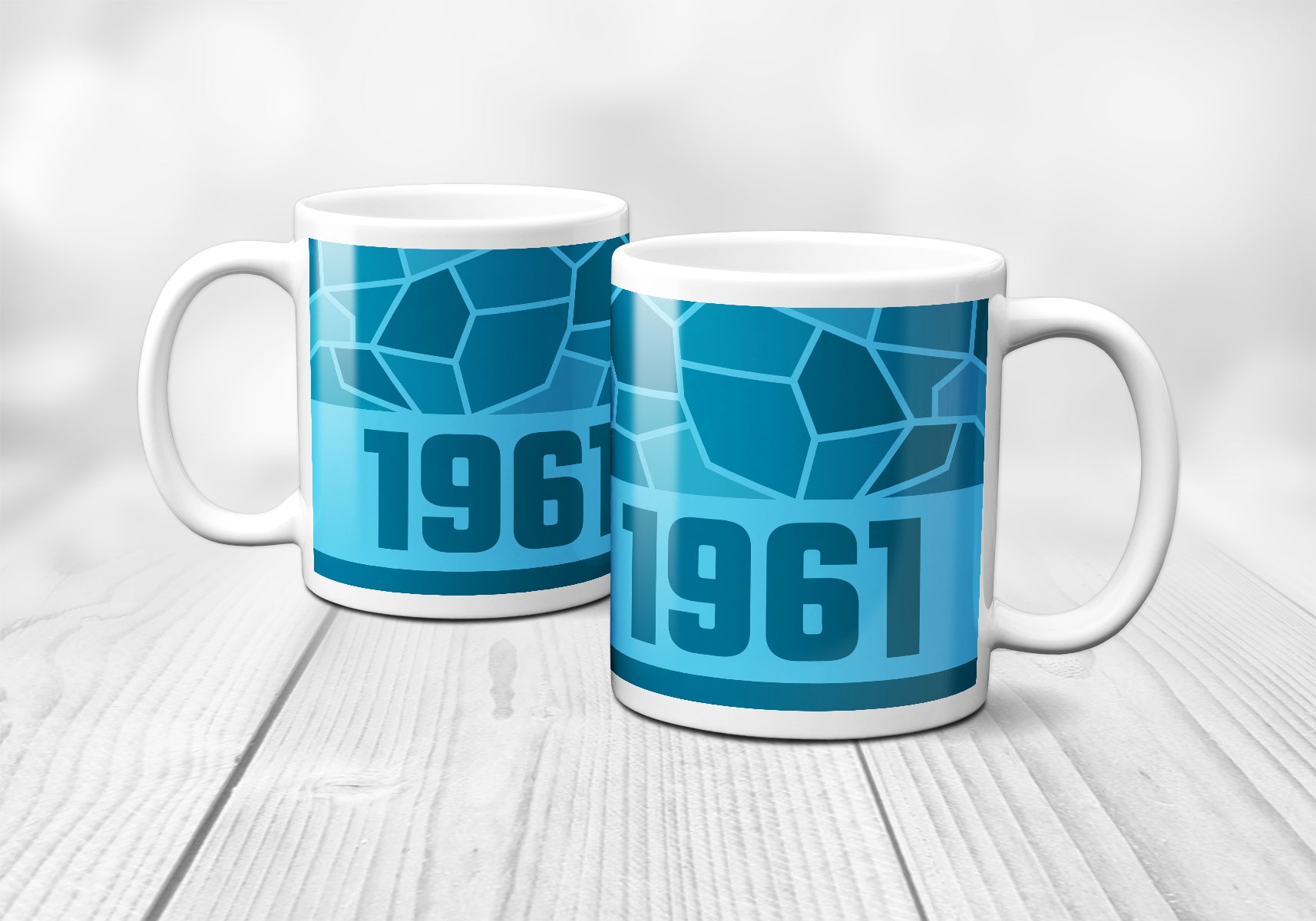 1961 Year Mug (11oz, Sky Blue)