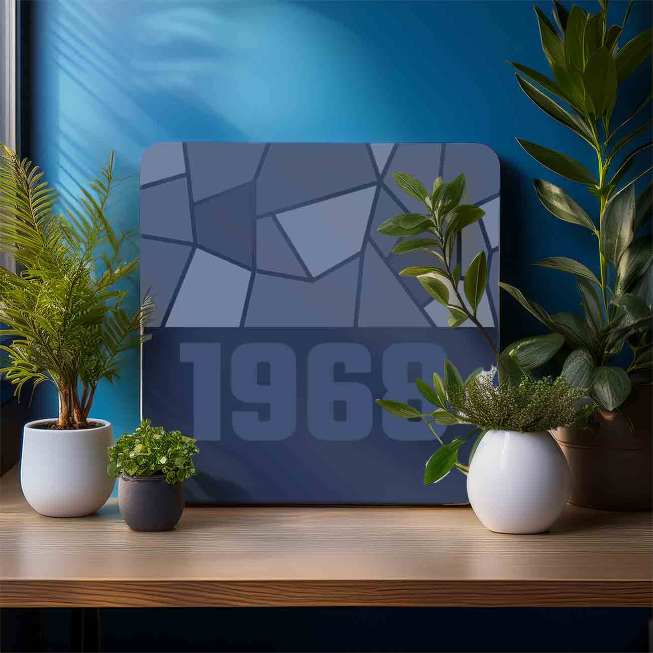 1968 Year Mousepad (Navy Blue)