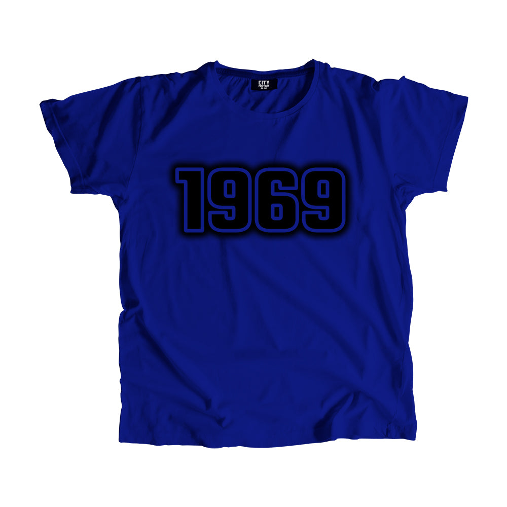 1969 Vintage Heritage Year Men Unisex T-Shirt (Royal Blue)