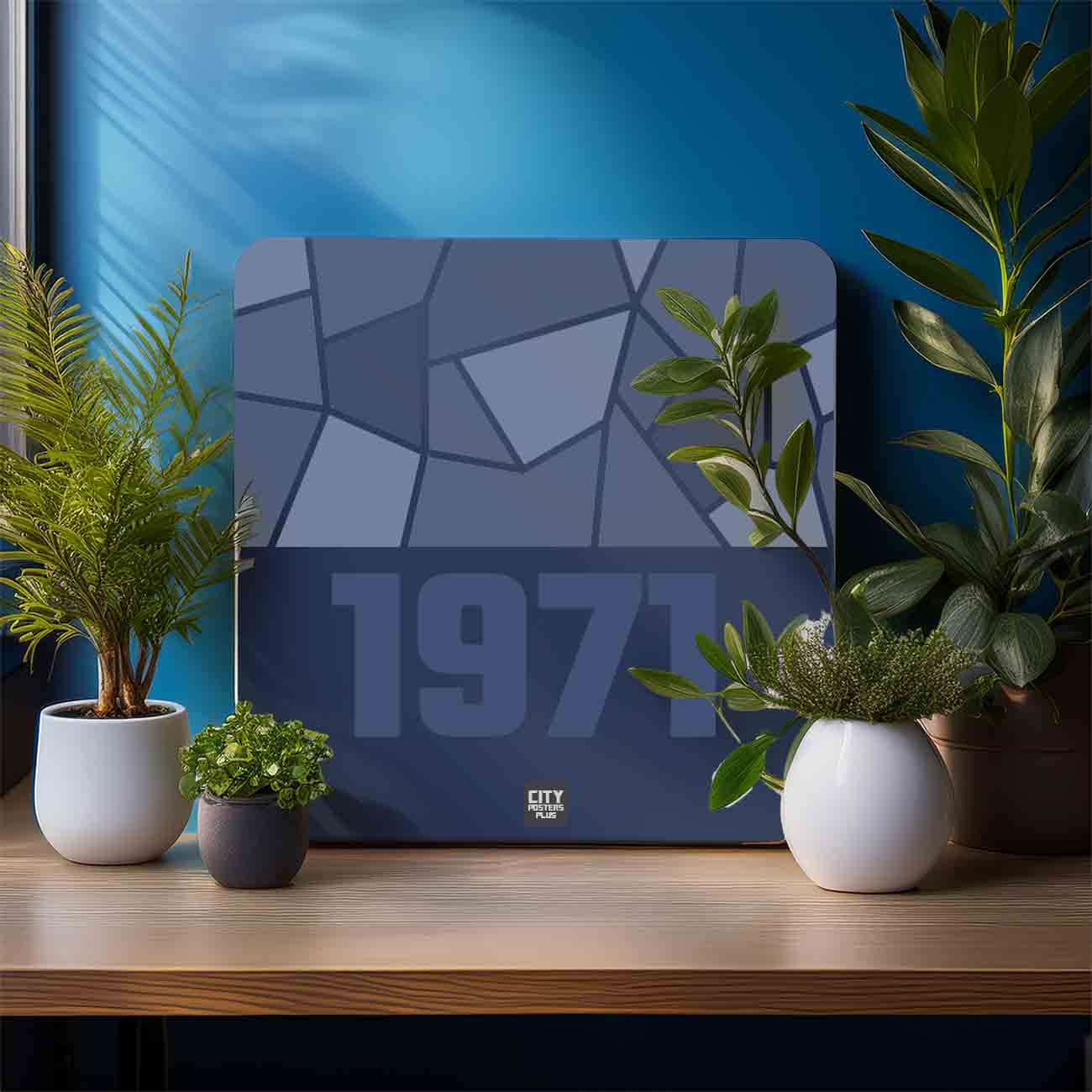 1971 Year Mousepad (Navy Blue)
