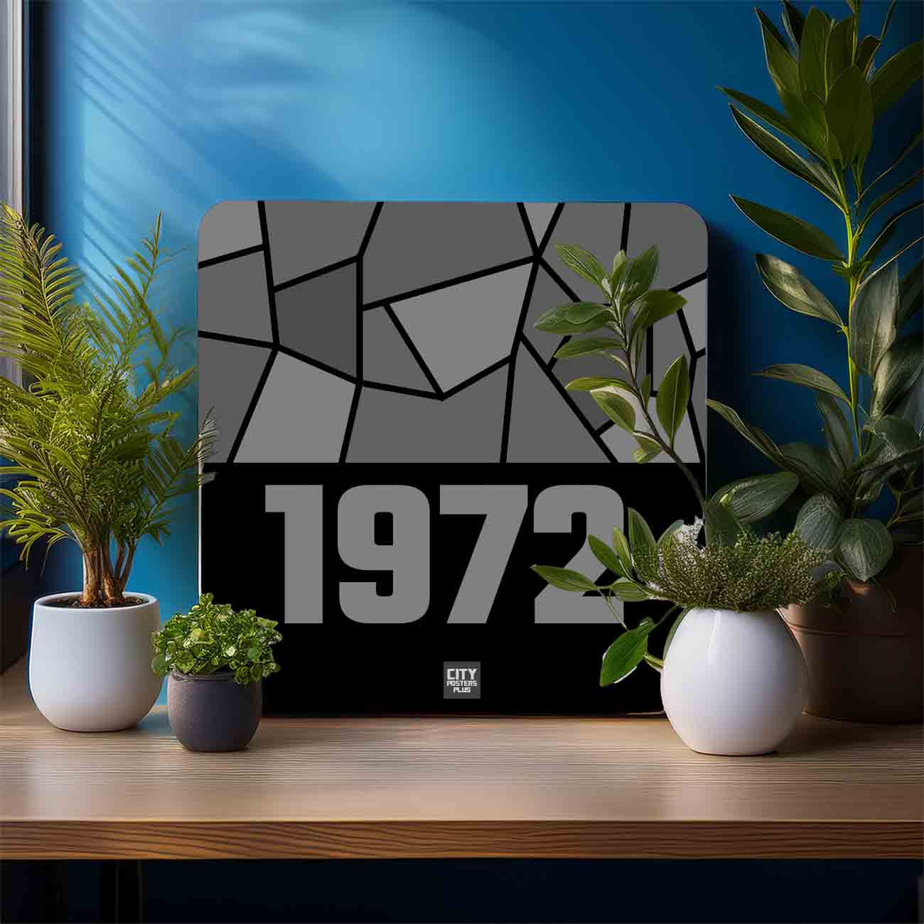 1972 Year Mousepad (Black)