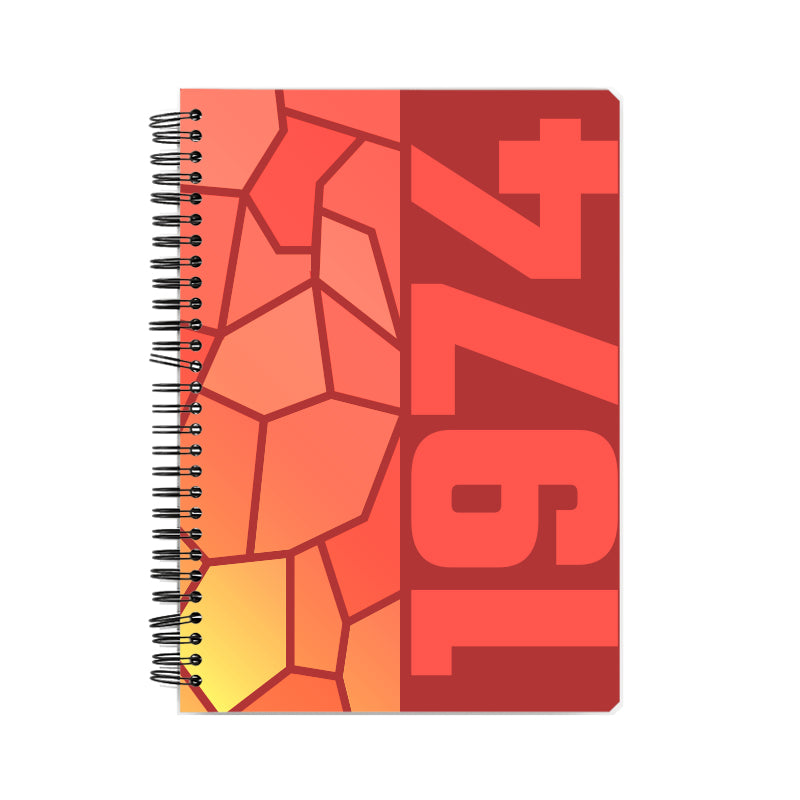 1974 Year Notebook (Red)
