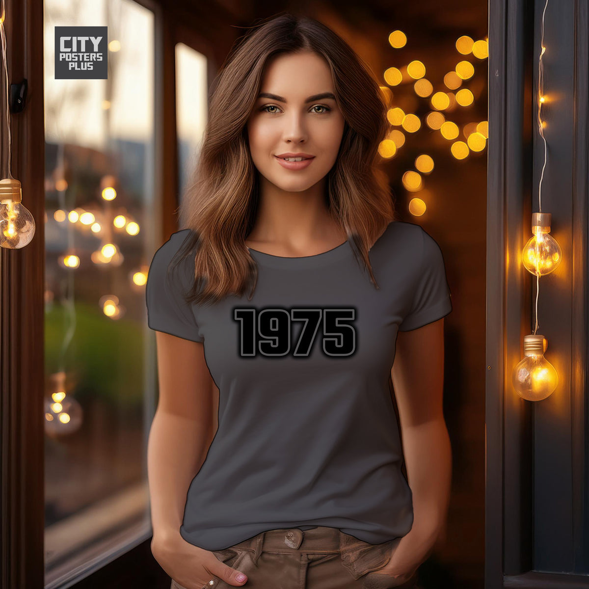Year 1975 Vintage Birth Year Women T-Shirt