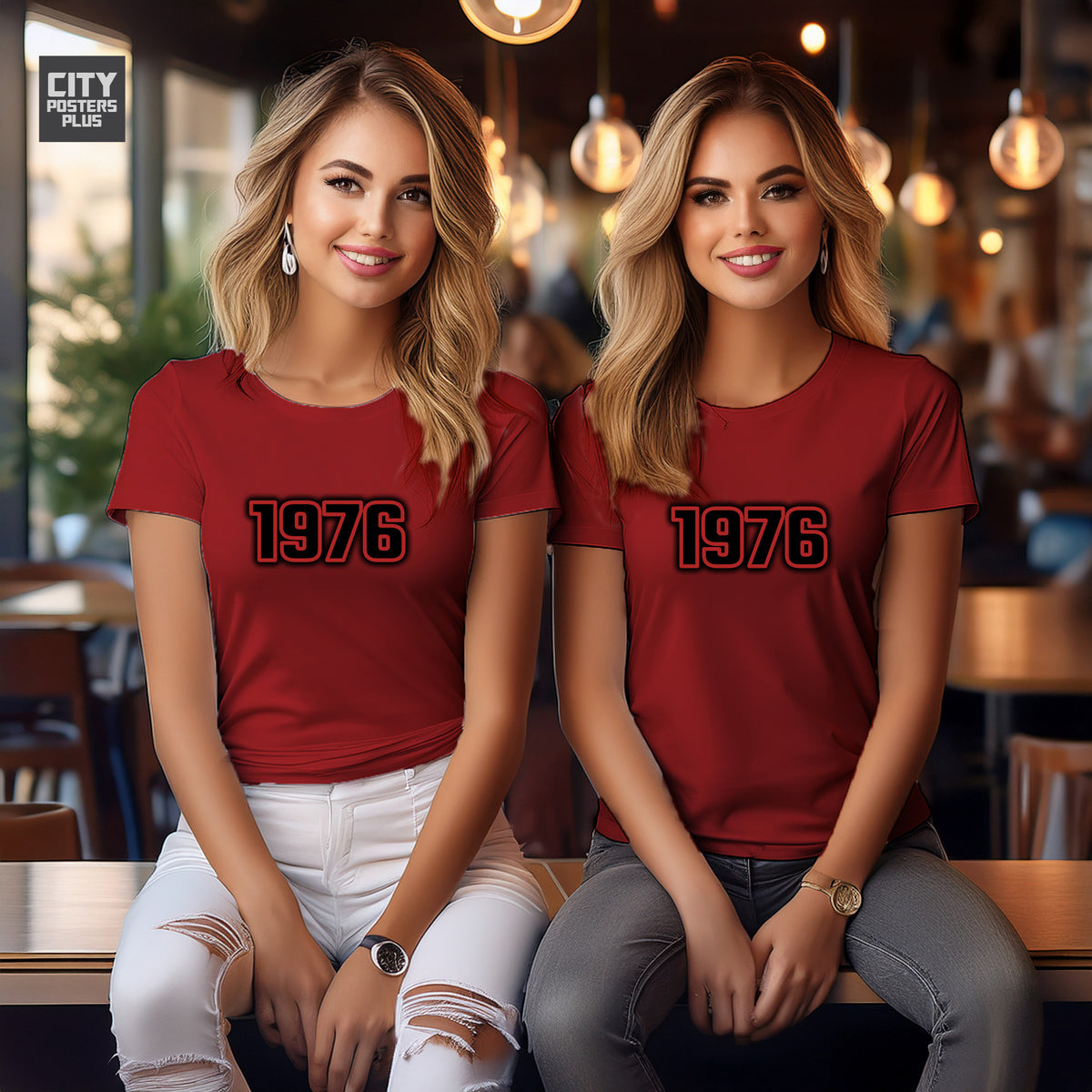 Year 1976 Vintage Birth Year Women T-Shirt