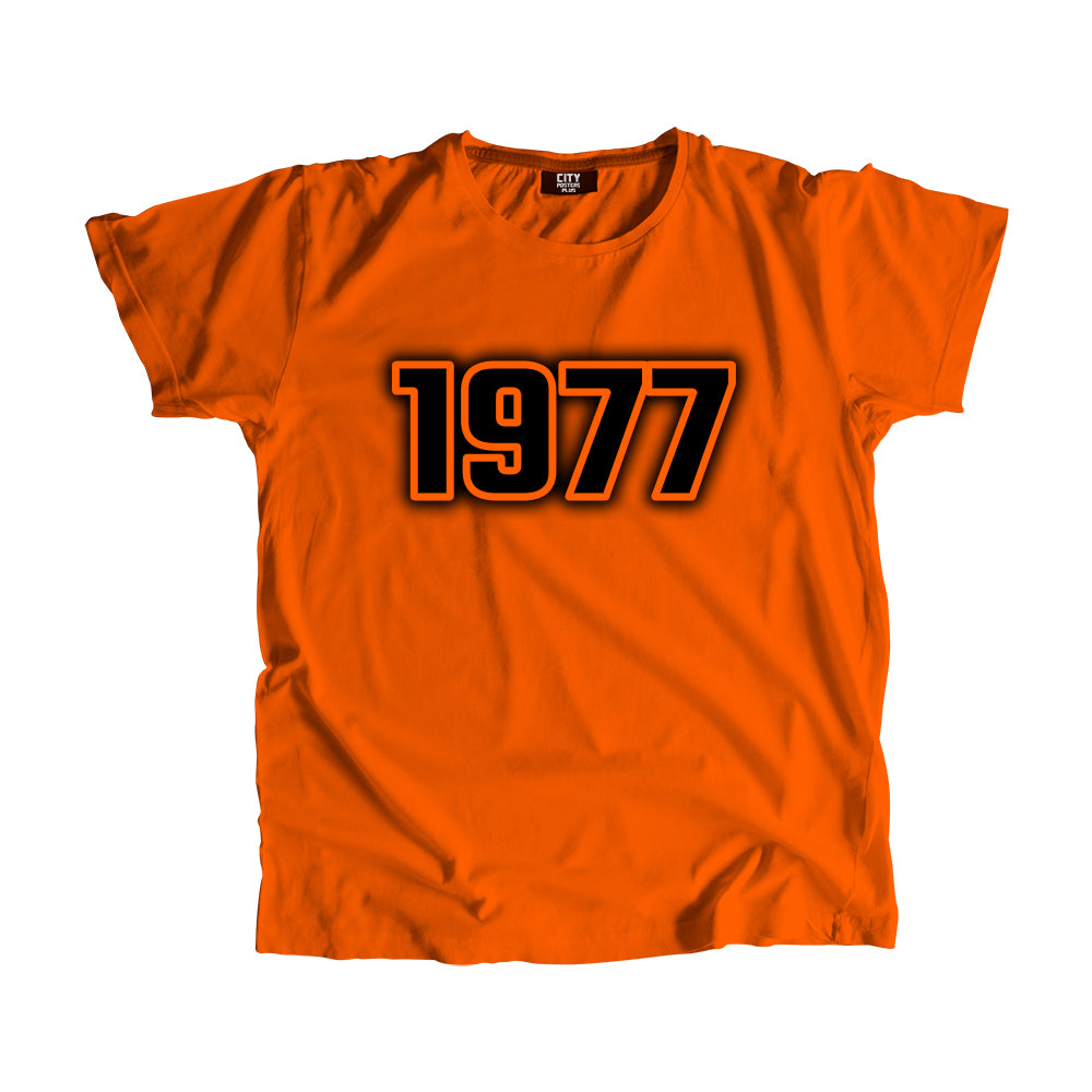 1977 Vintage Heritage Year Men Unisex T-Shirt (Orange)