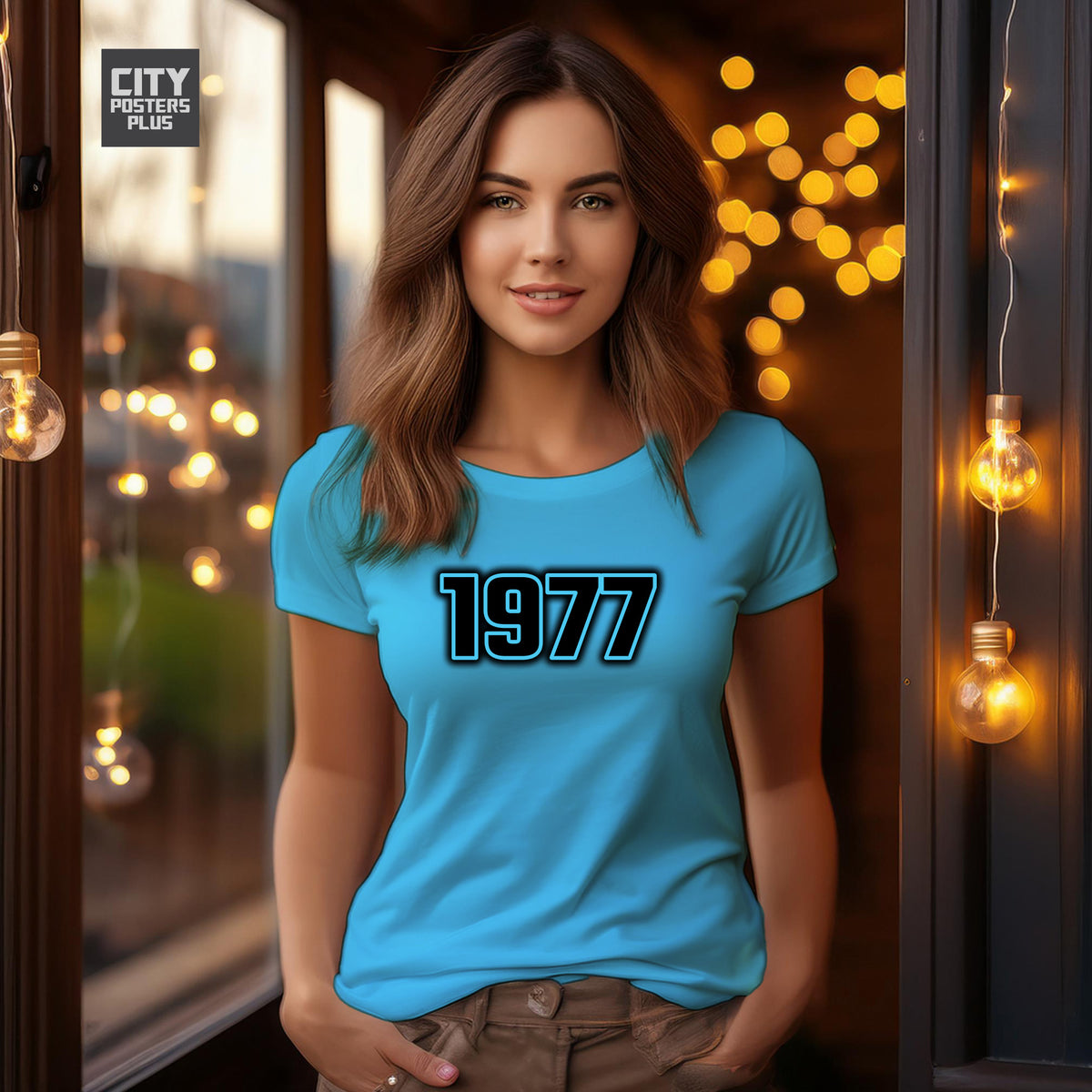 Year 1977 Vintage Birth Year Women T-Shirt