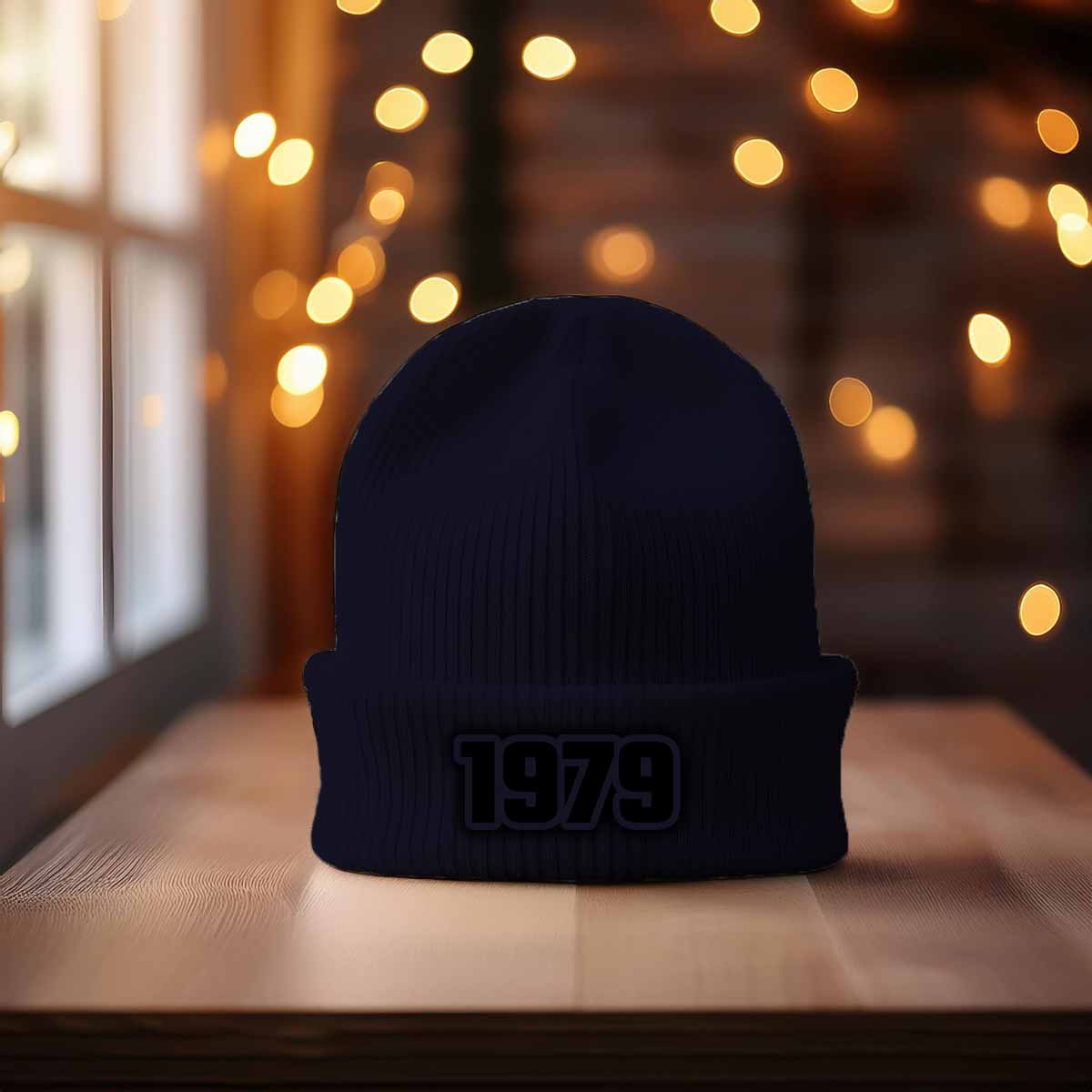 1979 Year Cuffed Beanie (Navy)