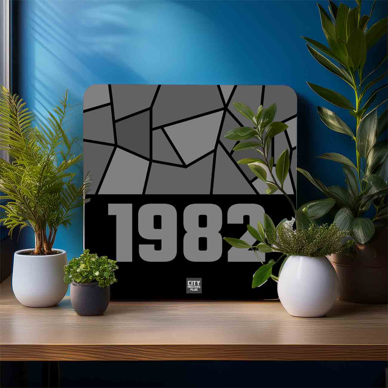 1982 Year Mousepad (Black)