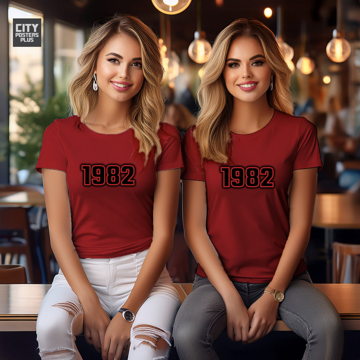 Year 1982 Vintage Birth Year Women T-Shirt