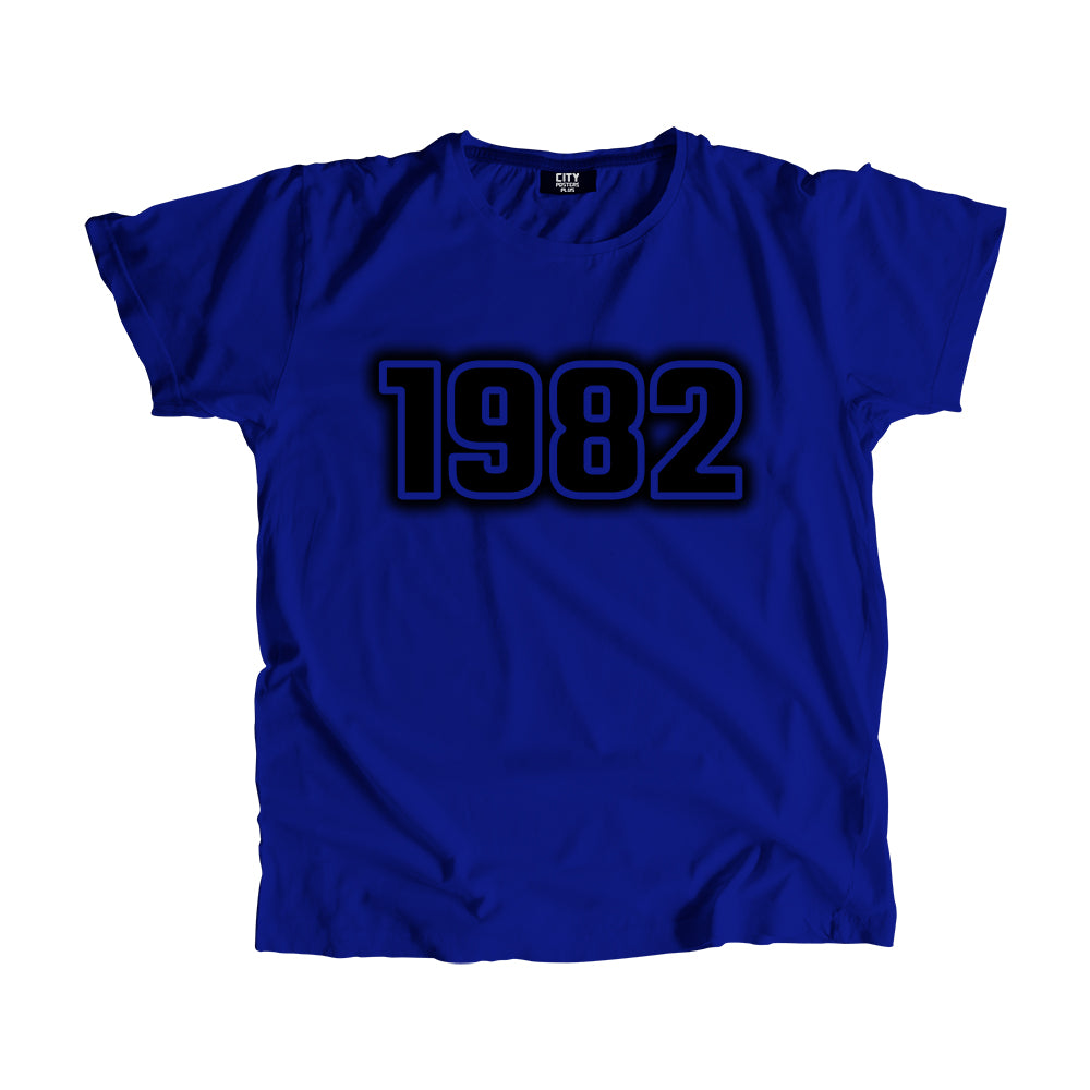 1982 Vintage Heritage Year Men Unisex T-Shirt (Royal Blue)