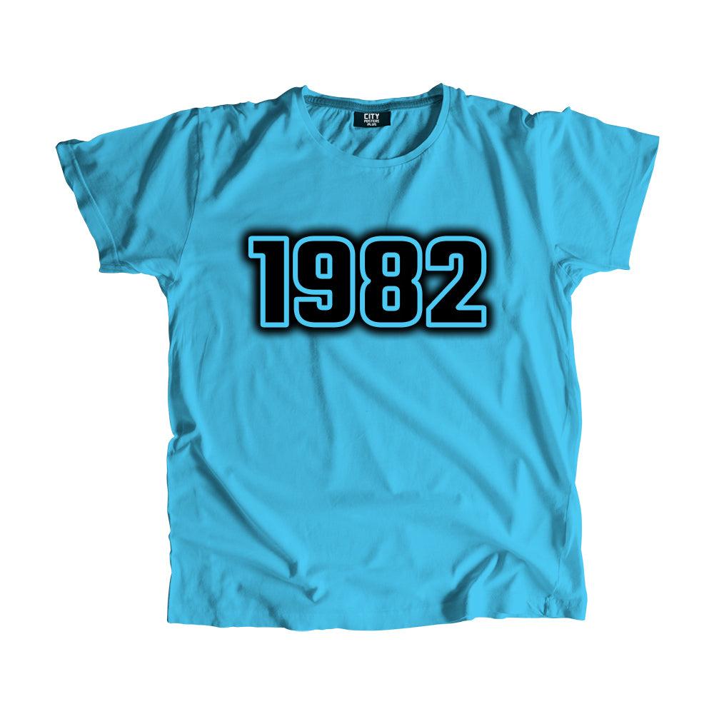 1982 Vintage Heritage Year Men Unisex T-Shirt (Sky Blue)
