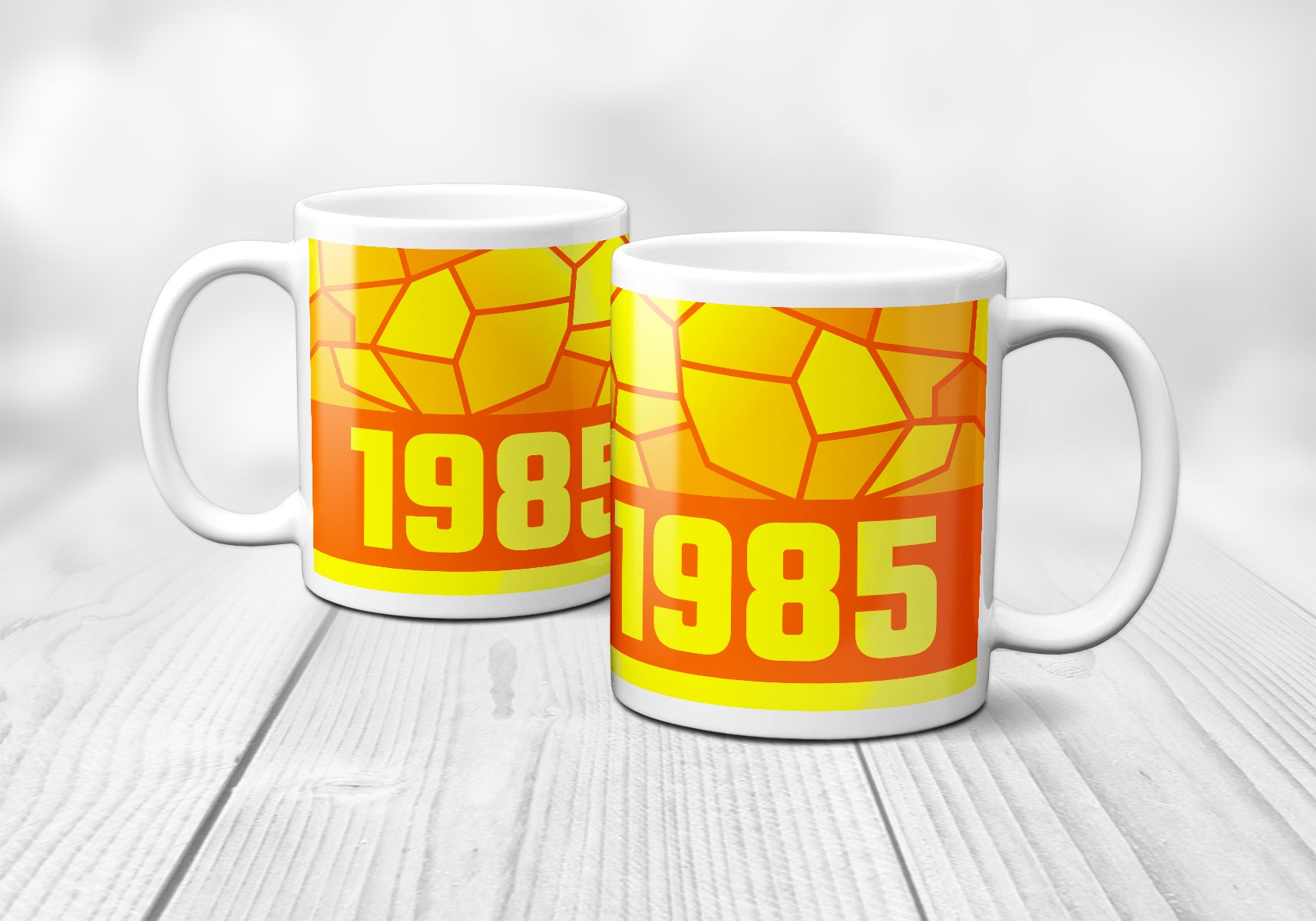 1985 Year Mug (11oz, Orange)