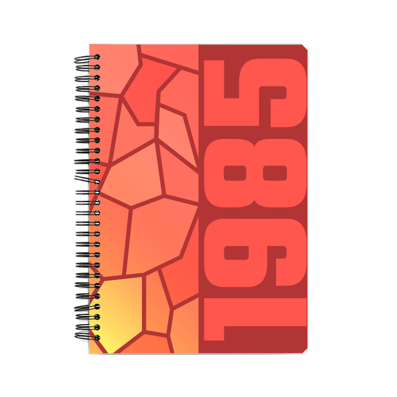 1985 Year Notebook (Red)