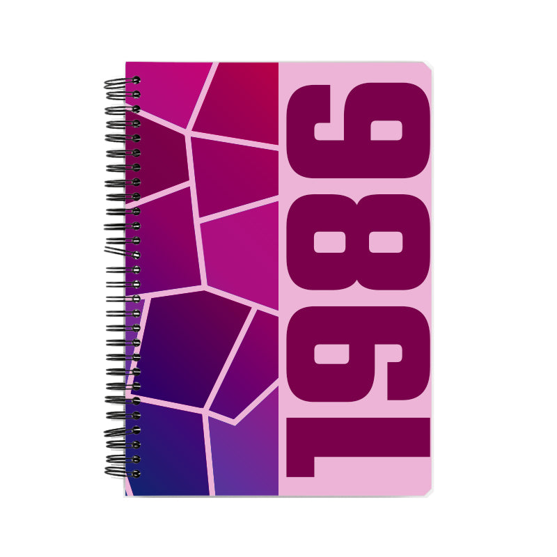 1986 Year Notebook (Light Pink)