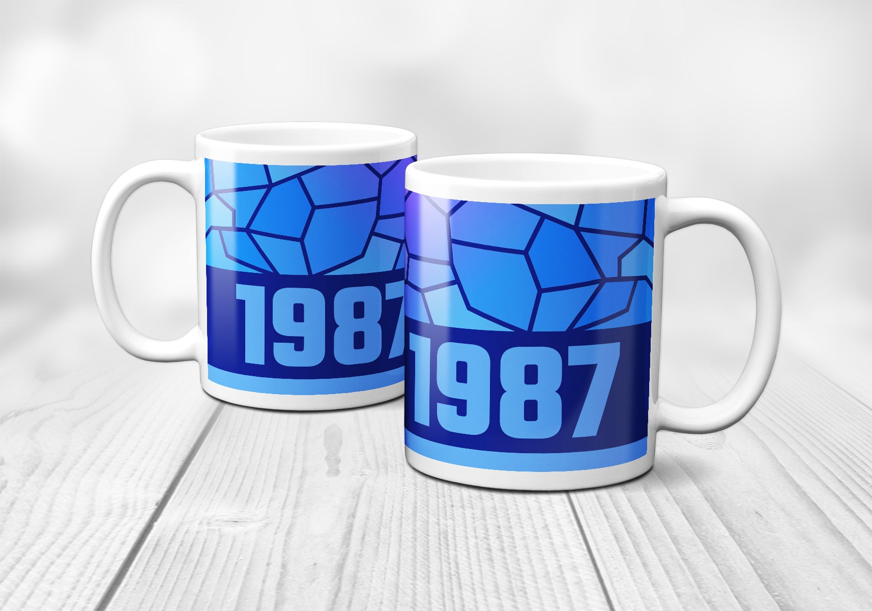 1987 Year Mug (11oz, Royal Blue)