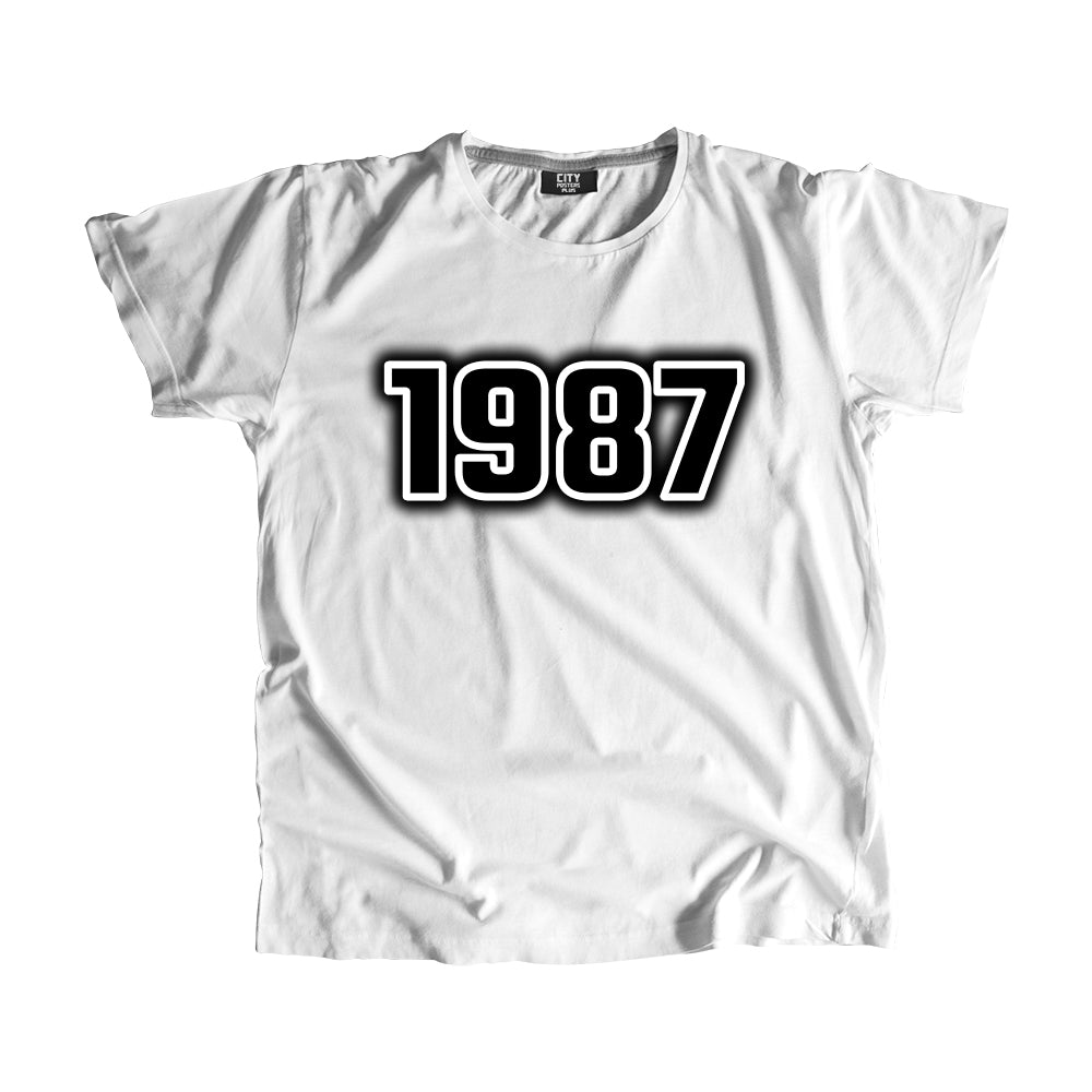 1987 Vintage Heritage Year Men Unisex T-Shirt (White)