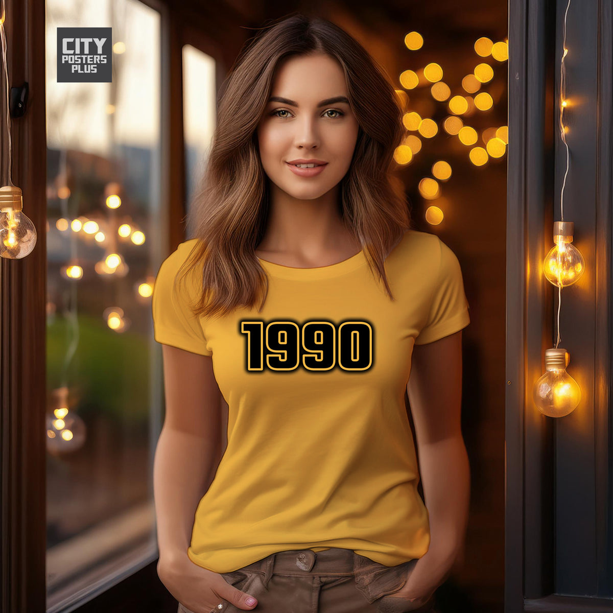 Year 1990 Vintage Birth Year Women T-Shirt