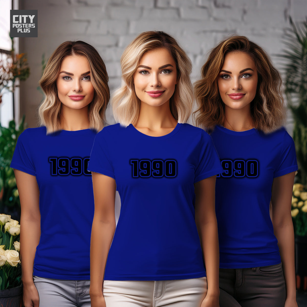 Year 1990 Vintage Birth Year Women T-Shirt