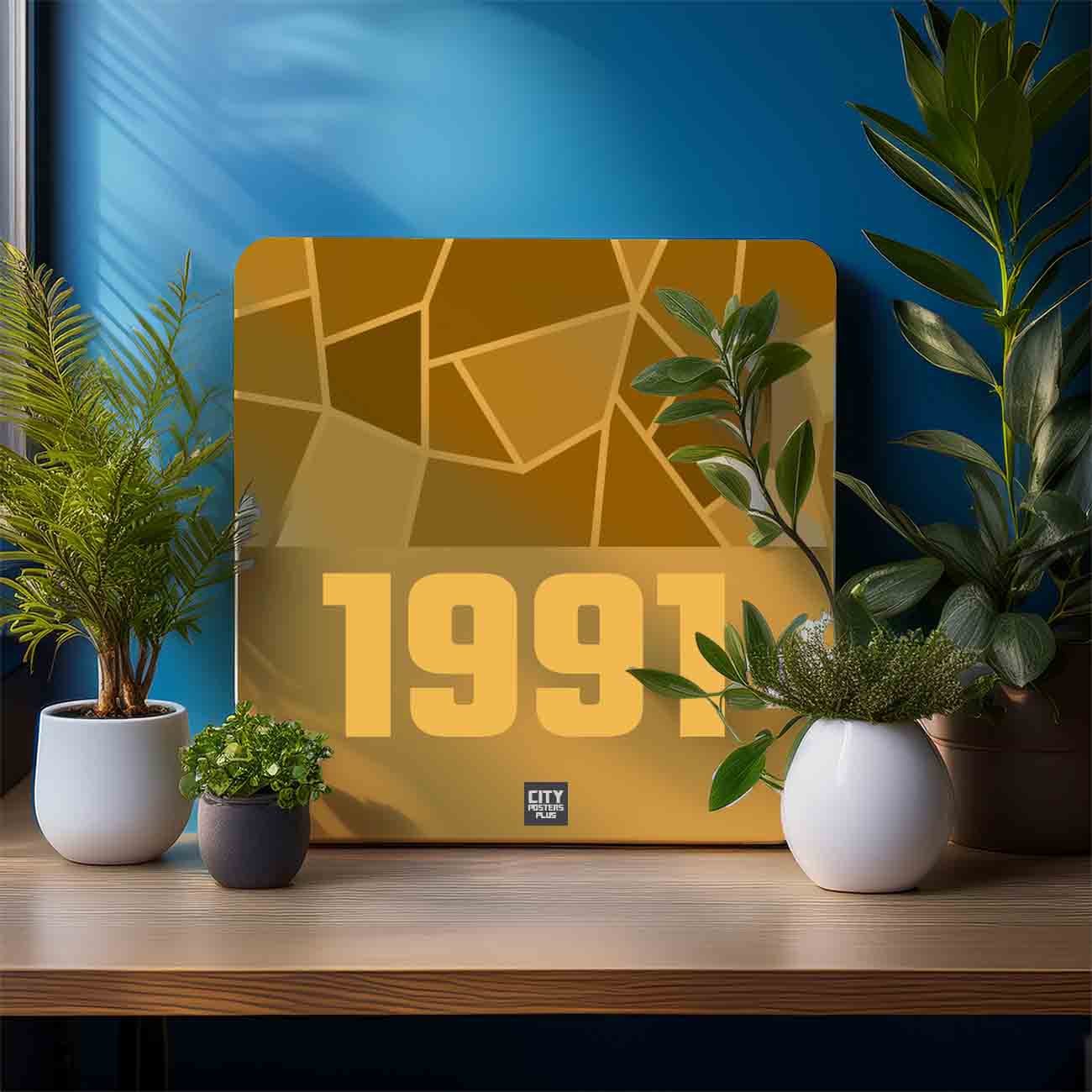 1991 Year Mousepad (Golden Yellow)