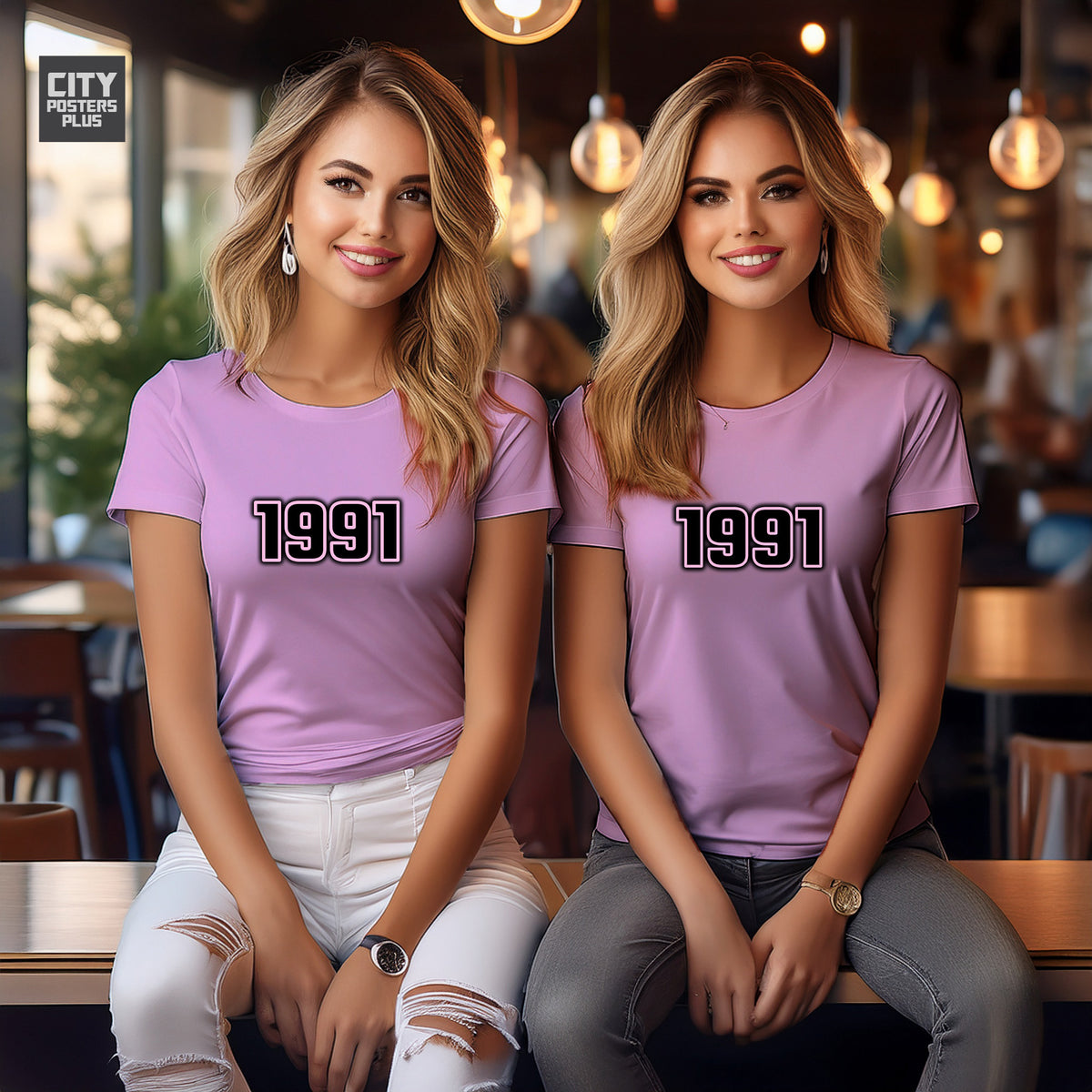 Year 1991 Vintage Birth Year Women T-Shirt