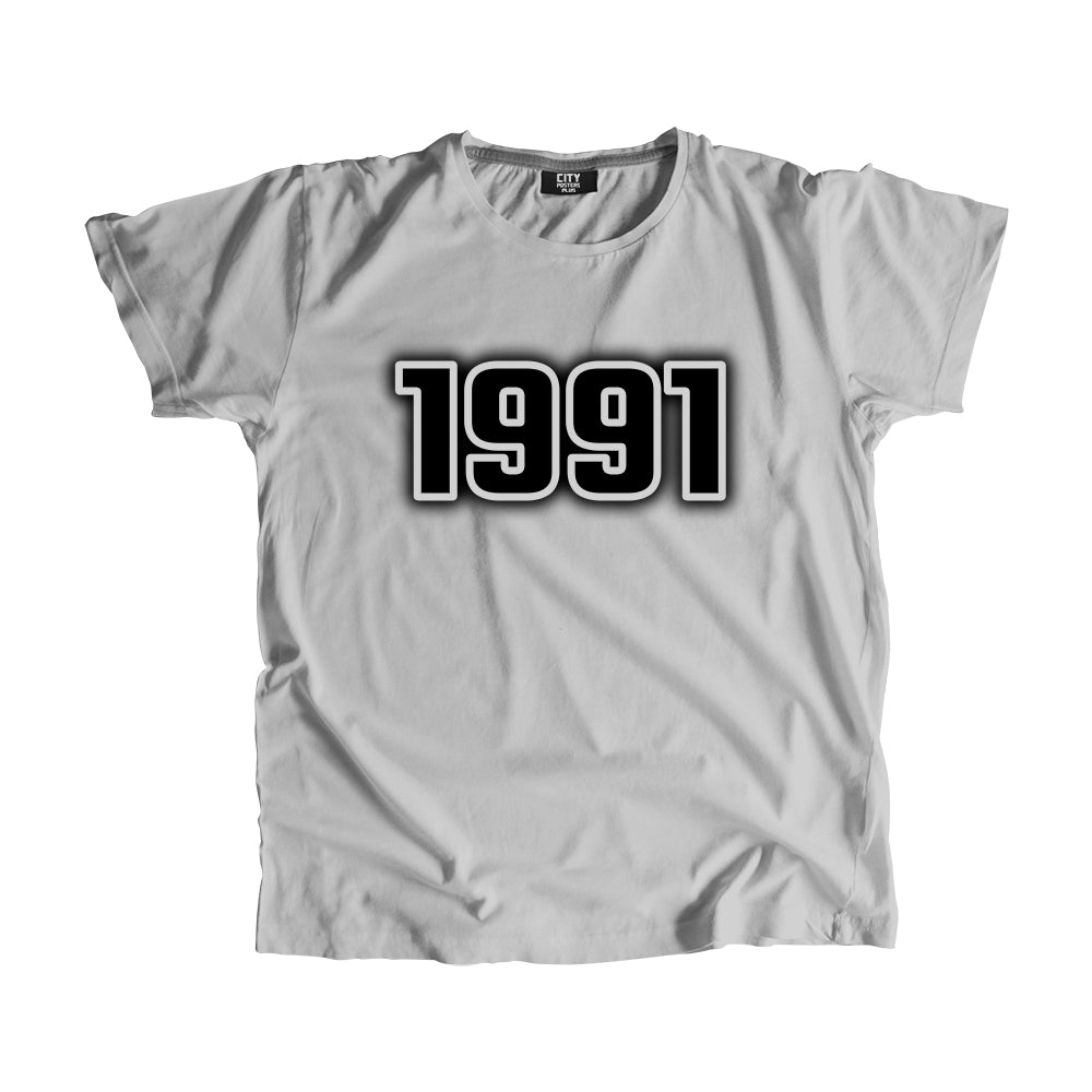1991 Vintage Heritage Year Men Unisex T-Shirt (Melange Grey)