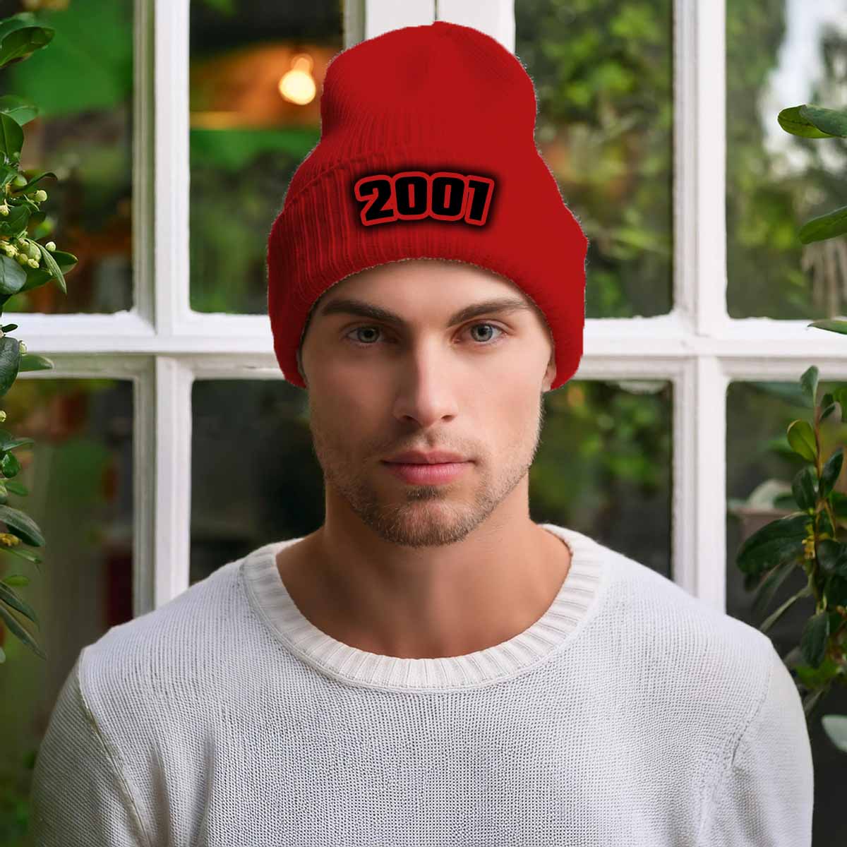 2001 Year Beanie | Vintage & Future Year Knit Winter Hat | Beanies Plus by City Posters Plus